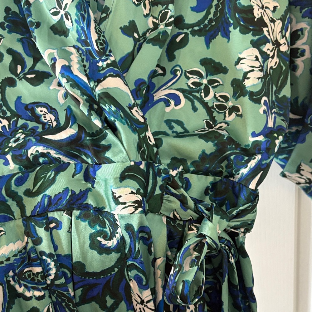 Zara Green and Blue Floral Jumpsuit - Picture 4 of 8